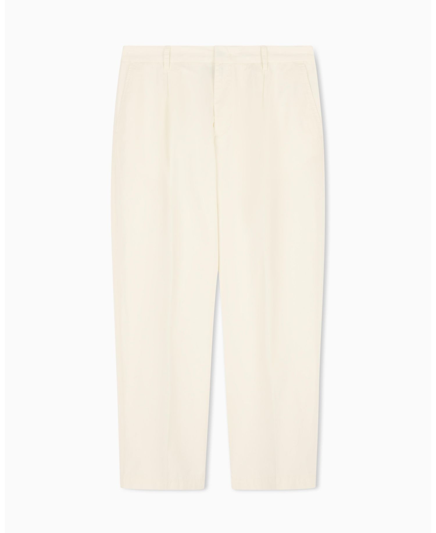 Men's White Edition Cotton Pleat Pants