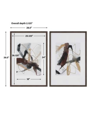 Interjection Abstract Prints, Set of 2