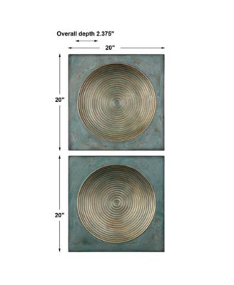 Sybil Antique Squares, Set of 2