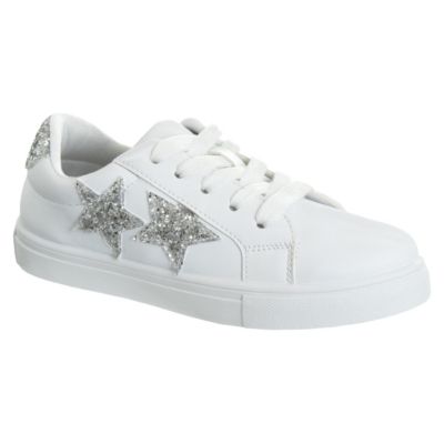 Toddler Kensie Lace Up Glittery Casual Stylish Fashionable Comfortable Durable Sneakers