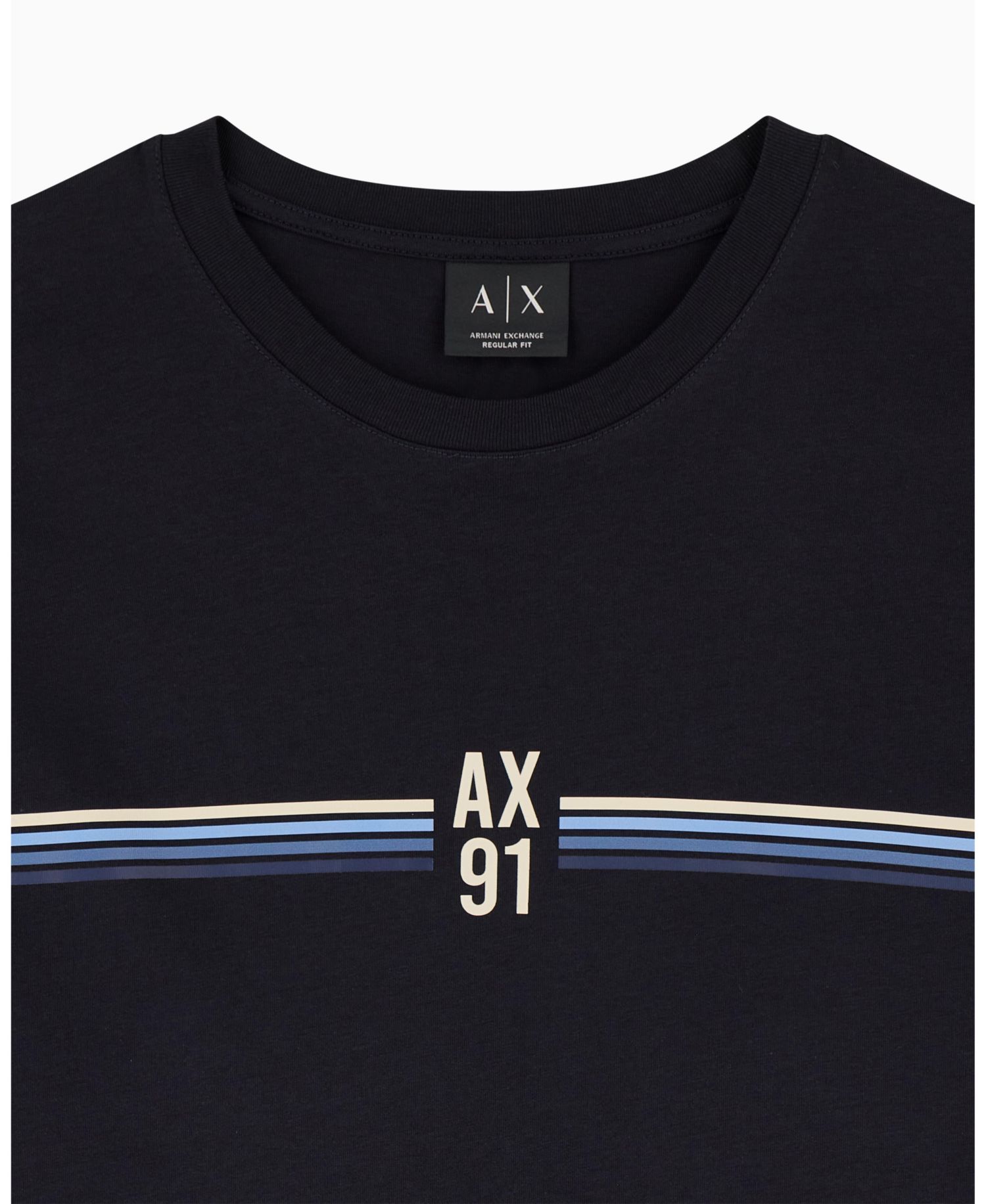 Men's 91 4 Stripes Stripe Cotton T-Shirt