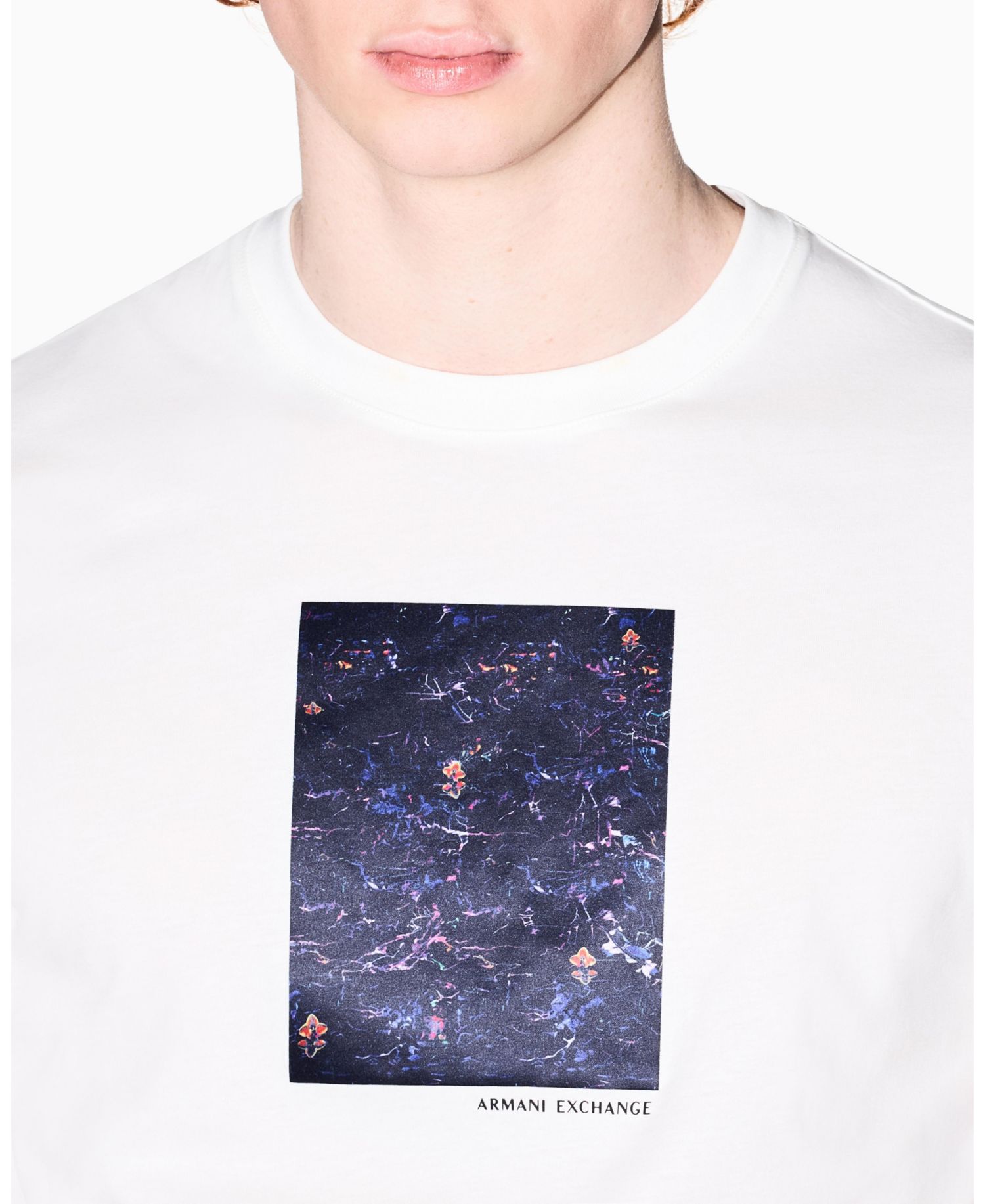 Men's Short Sleeve Floral Box T-Shirt