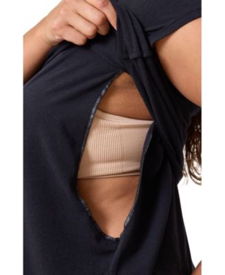 Maternity Slim Fit Modal Crewneck Nursing T-shirt