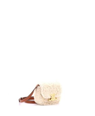 Mini Triomphe Shoulder Bag Shearling