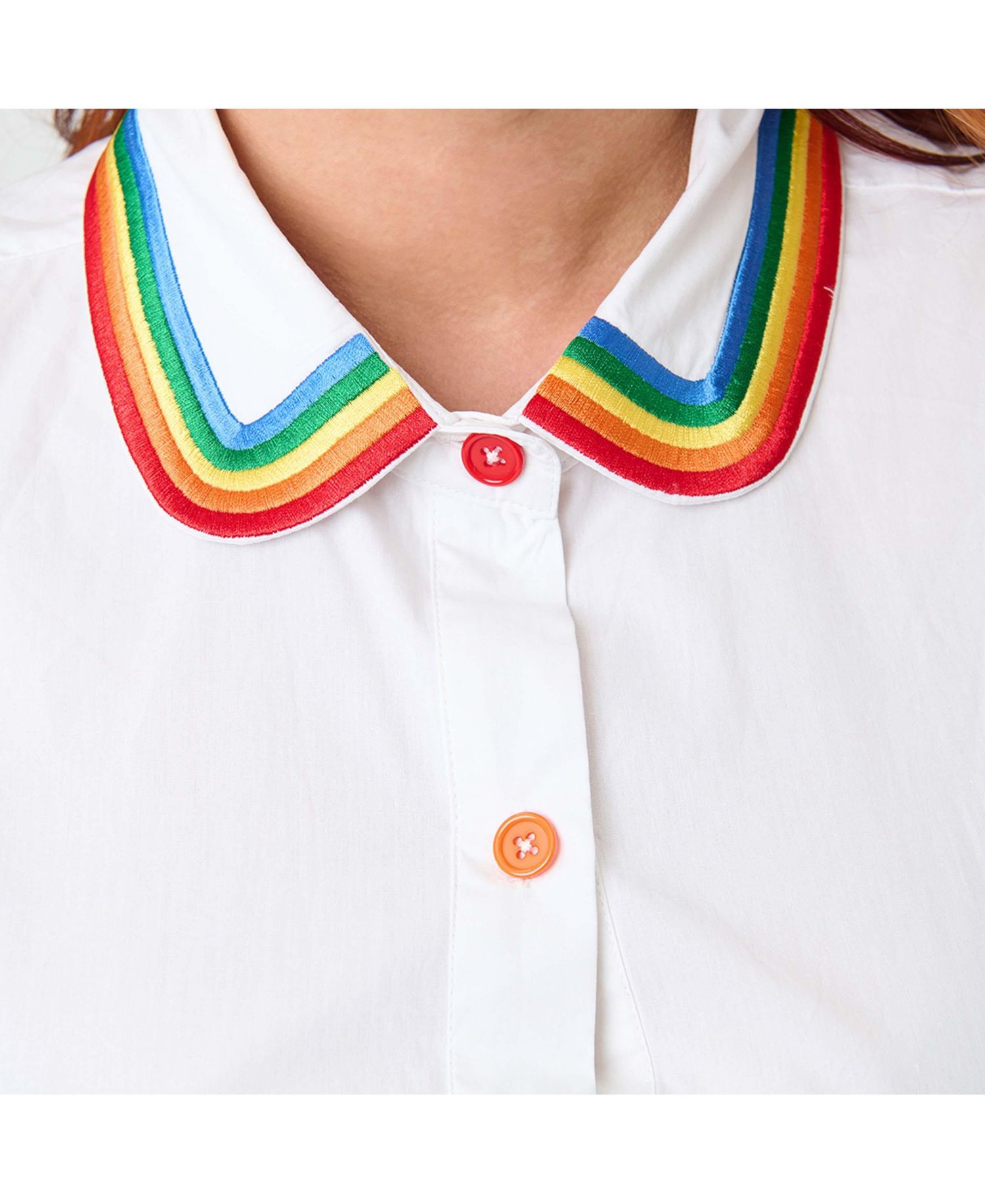 Plus Size 1940s Collared Blouse
