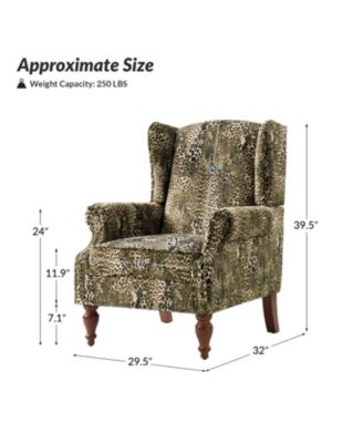 Jim Traditional Armchair with Thick Cushion