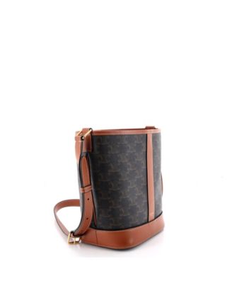 Small Bucket Bag Triomphe Coated Canvas