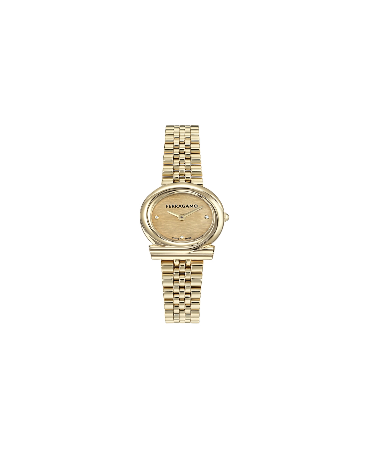 Ferragamo Women's Gold Stainless Steel Bracelet Watch, 23mm