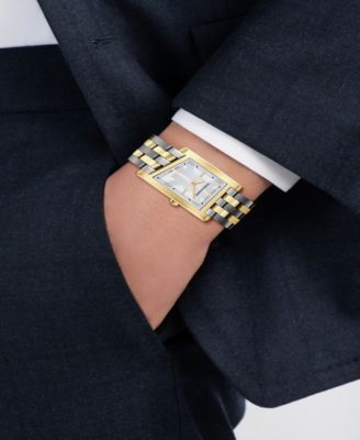 Men's Two-Tone Stainless Steel Bracelet Watch, 39x24mm