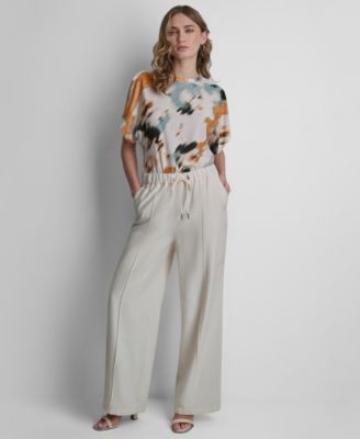 Women's Seam Crinkle Pull-On Pants