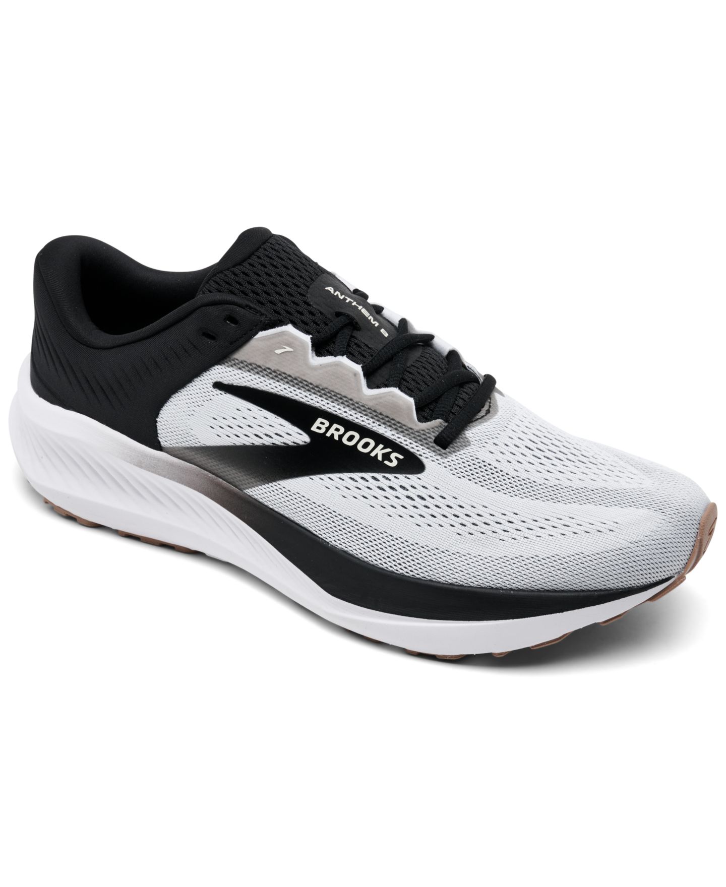 Мужские кроссовки Brooks Anthem 8 Running, цвет: Белый / Чёрный — фото 1
