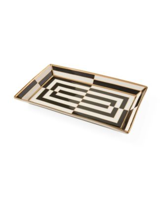 Op Art 13.38" Rectangle Serving Tray