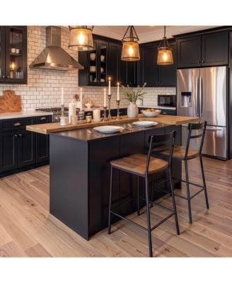 77.3" Large Kitchen Island with 8 Doors, Island Storage Table with Dining Table, Coffee Station and Microwave Rack