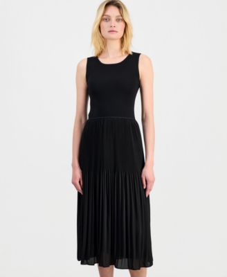 tahari black dress Vintage 90's Introducing the T Tahari Sheath Dress T Tahari Women's Sleeveless Scoop-Neck