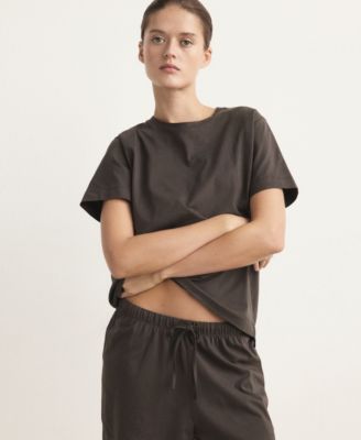 Women's Cotton Two-Piece Short-Sleeved Pajamas