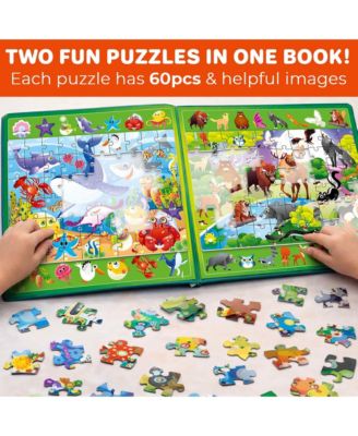 Magnetic Puzzles for Toddlers 3-5 – Search and Find 2 Pack, 60 Pieces Each