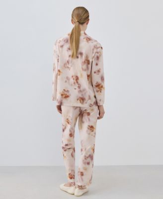 Women's Floral-Print Cotton Pajama Top