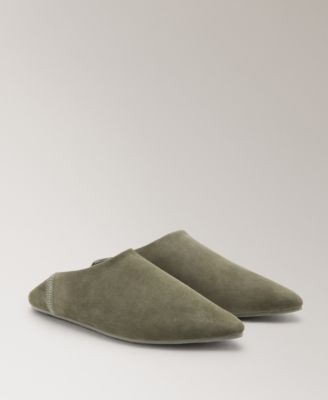 Women's Stitching Detail Leather Clogs