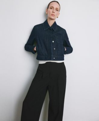 Women's Straight-Fit Pleated Pants