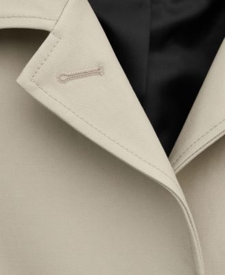 Women's Cotton Pockets Trench Coat