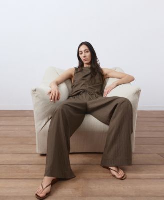 Women's Straight Striped Pants