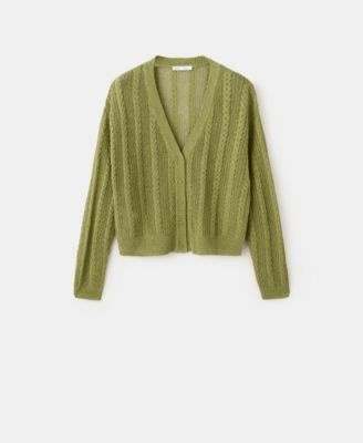 Women's Knitted Braided Cardigan