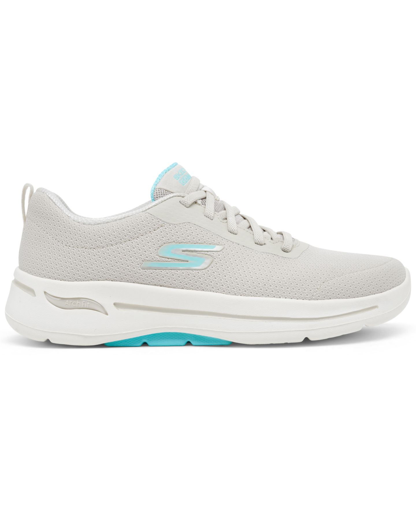 Женские кроссовки Skechers GO Walk Arch Fit - Elinda Bungee Walking, цвет: Натуральный — фото 2