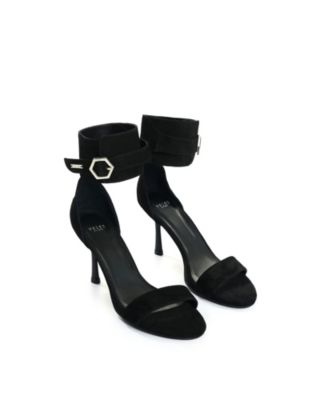 Suede Women's Leather Heeled Sandals