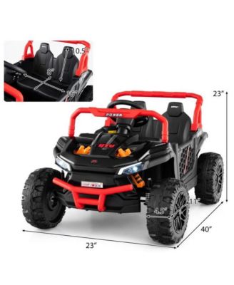 12V Kids Ride on Truck Off-Road UTV with Parental Remote and Lights