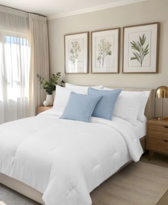 Faux Linen Plush 2-Pack Decorative Pillow Set, 20" x 20"