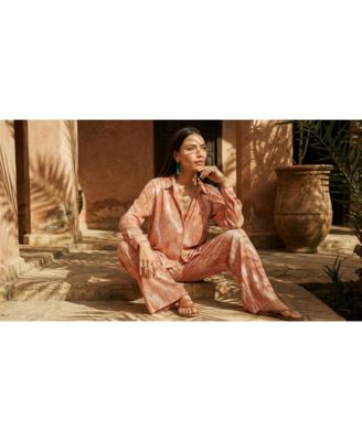 Women's Ginger High Waist Tiger Print Trouser