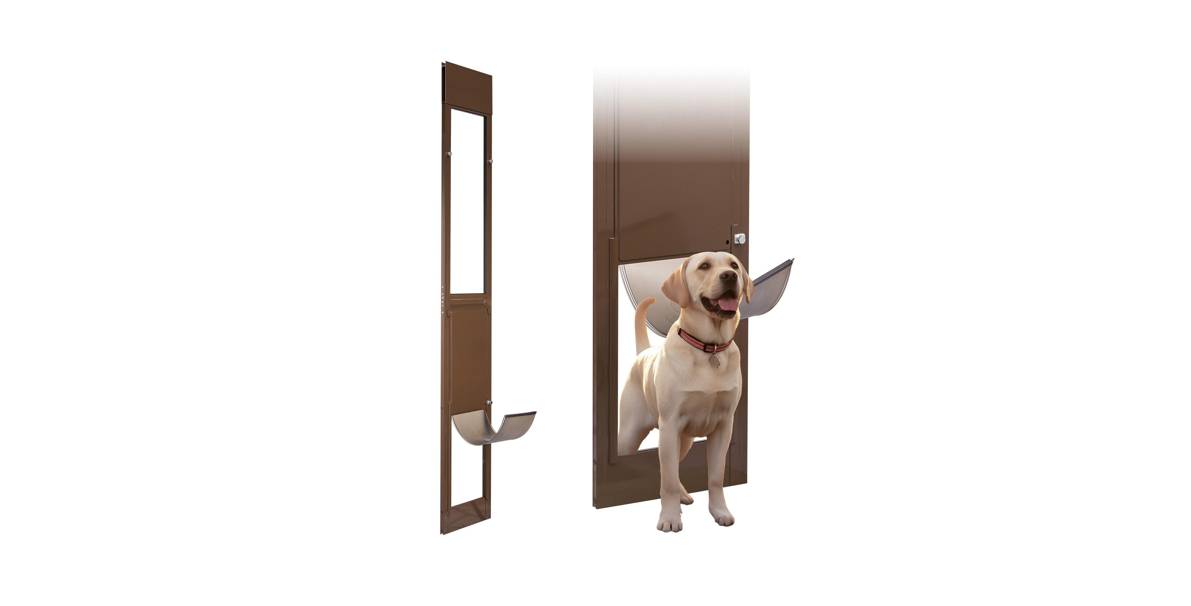 Cozito Sliding Glass Dog Door Adjustable Height 75 7/8" to 80 11/16" with 10 1/4" x 16 1/4" Flap
