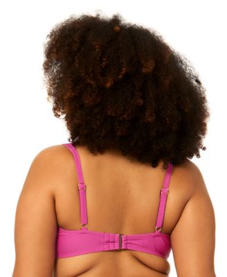 Plus Size Ronda V-Neck Swim Bikini Top