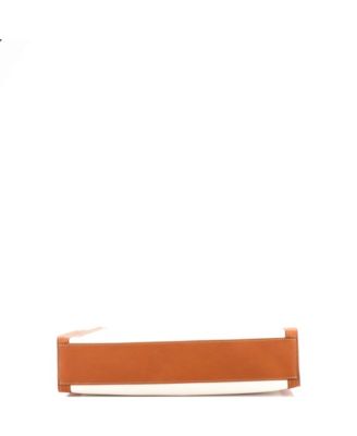 Large Vertical Cabas Tote Canvas with Leather