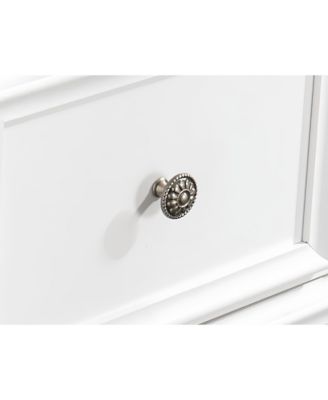 Premium 4 Drawer Dresser Farmhouse Style Storage Cabinet with Metal Glides for Bedroom Living Room