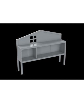 Full Size Headboard Storage Cabinet with Chalkboard for Montessori Bed