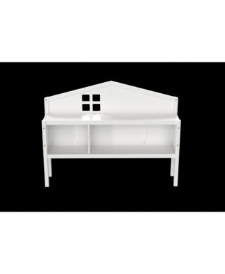 Full Size Headboard Storage Cabinet with Chalkboard for Montessori Bed