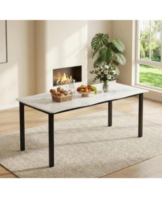 Dining Room Table for 6-8, 70.9" Rectangular Kitchen Table