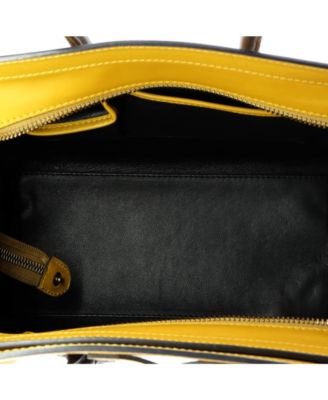 Micro Bicolor Luggage Bag Leather