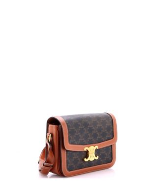 Medium Triomphe Shoulder Bag Triomphe Coated Canvas