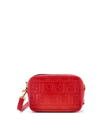 Small Camera Bag Zucca Embossed Leather