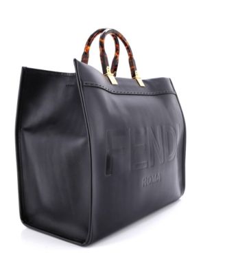 Large Sunshine Shopper Tote Leather