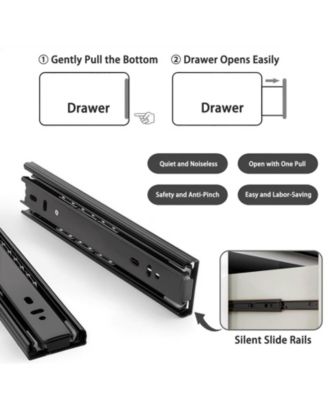 6 Drawer Transitional Dresser Rolling Cabinet for Bedroom Home Furniture With Spacious Drawers Easy Assembly.
