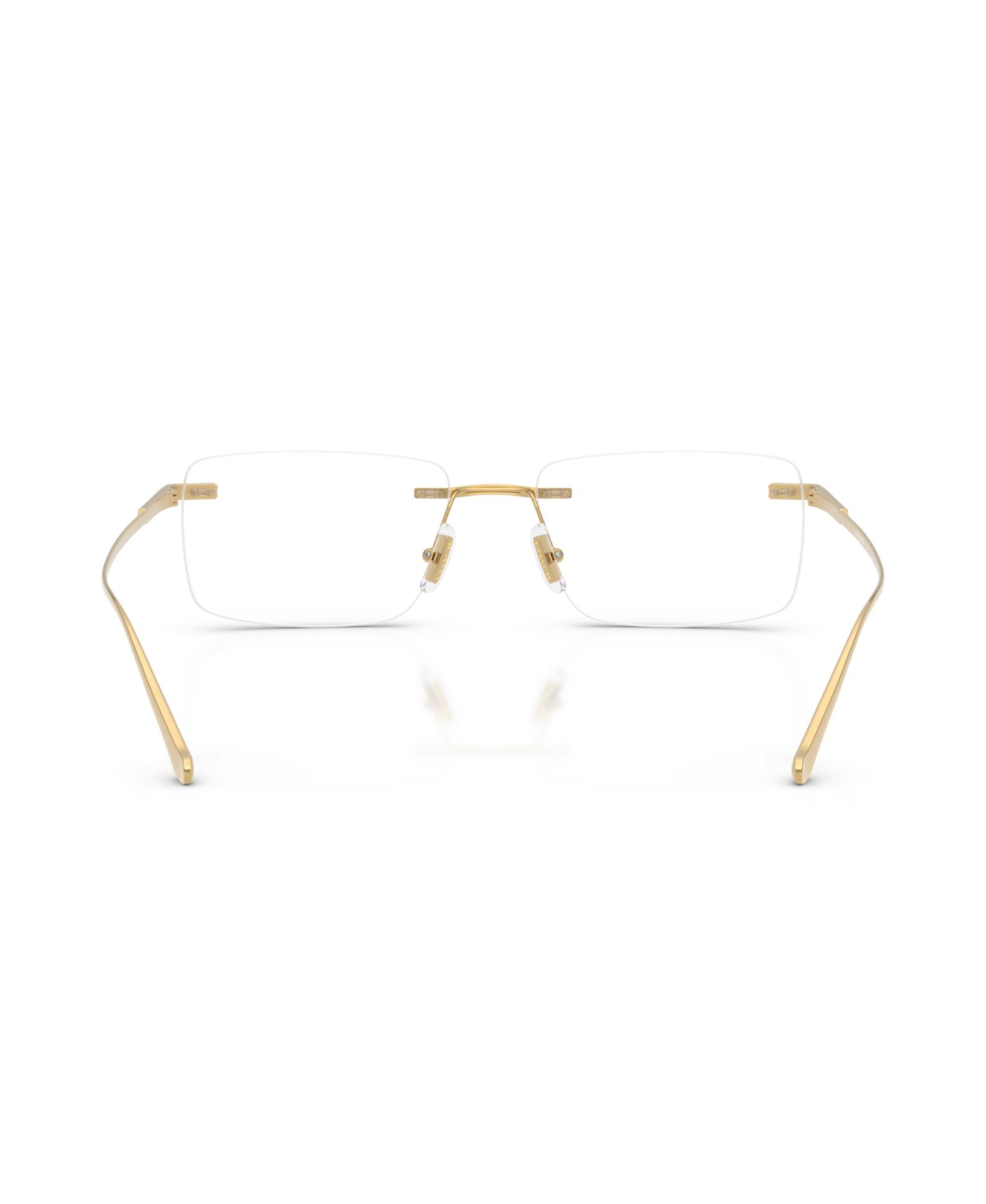 Мужские очки Coach Man Rectangle Titanium HC5196TD Eyeglasses, цвет: Блестящий золотой — фото 2
