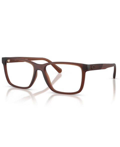 Мужские очки Coach Man Rectangle Plastic HC6278U Eyeglasses, цвет: Прозрачный коричневый