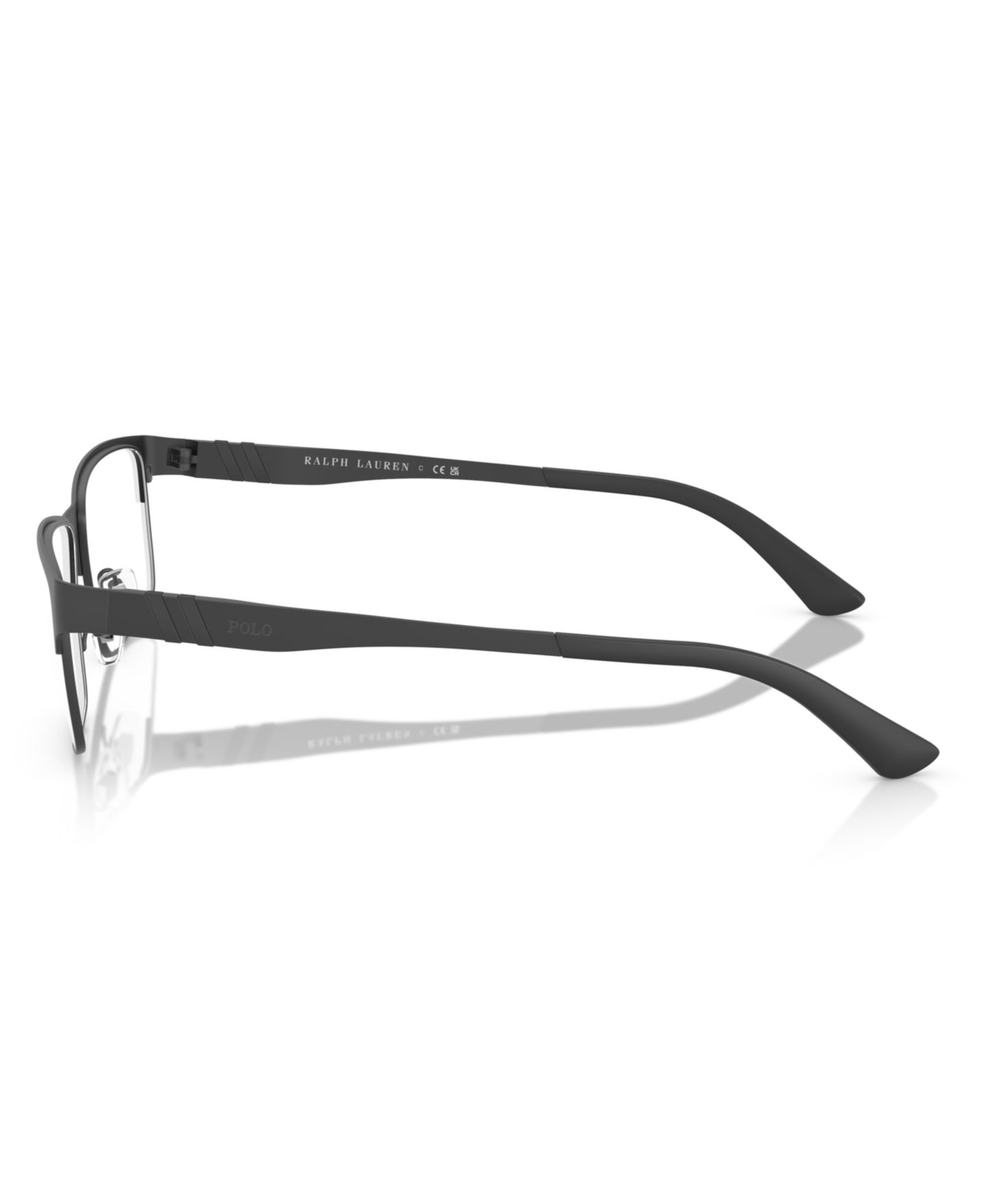 Мужские очки Polo Ralph Lauren Man Rectangle Metal PH1147 Eyeglasses, цвет: Matte Blac — фото 3