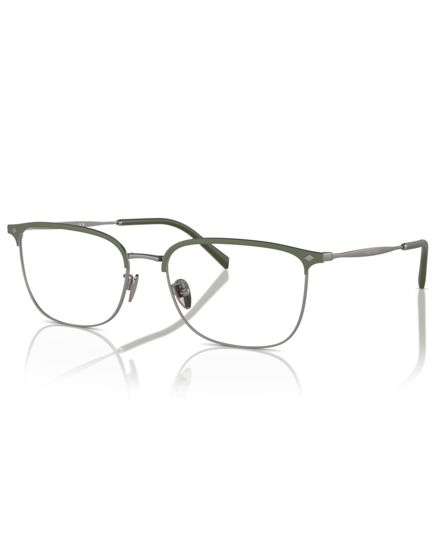 Мужские очки Giorgio Armani Man Rectangle Metal AR5143 Eyeglasses, цвет: Графитовый — фото 1