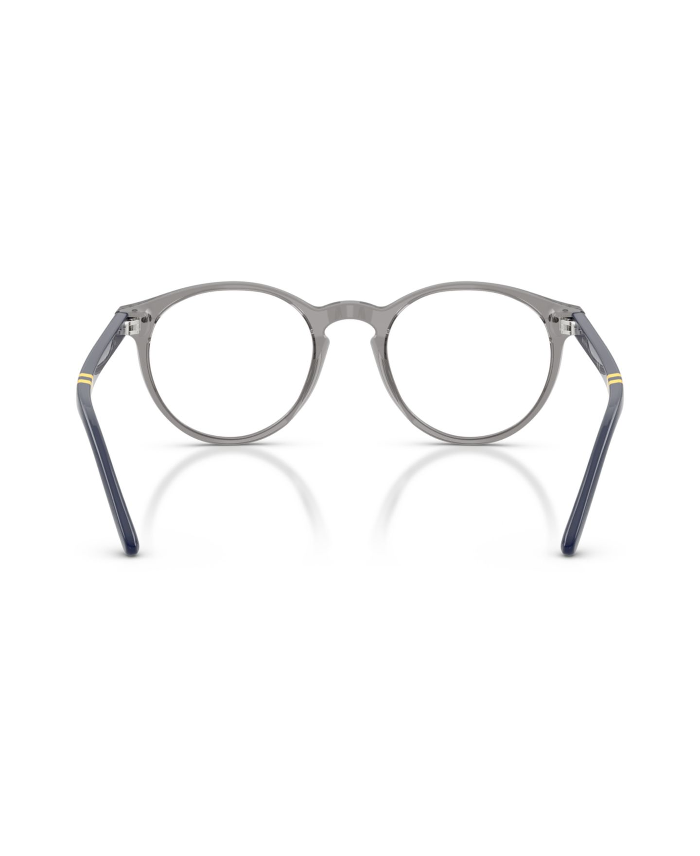 Мужские очки Polo Ralph Lauren Man Round Plastic PH2297 Eyeglasses, цвет: Блестящий прозрачный серый — фото 2
