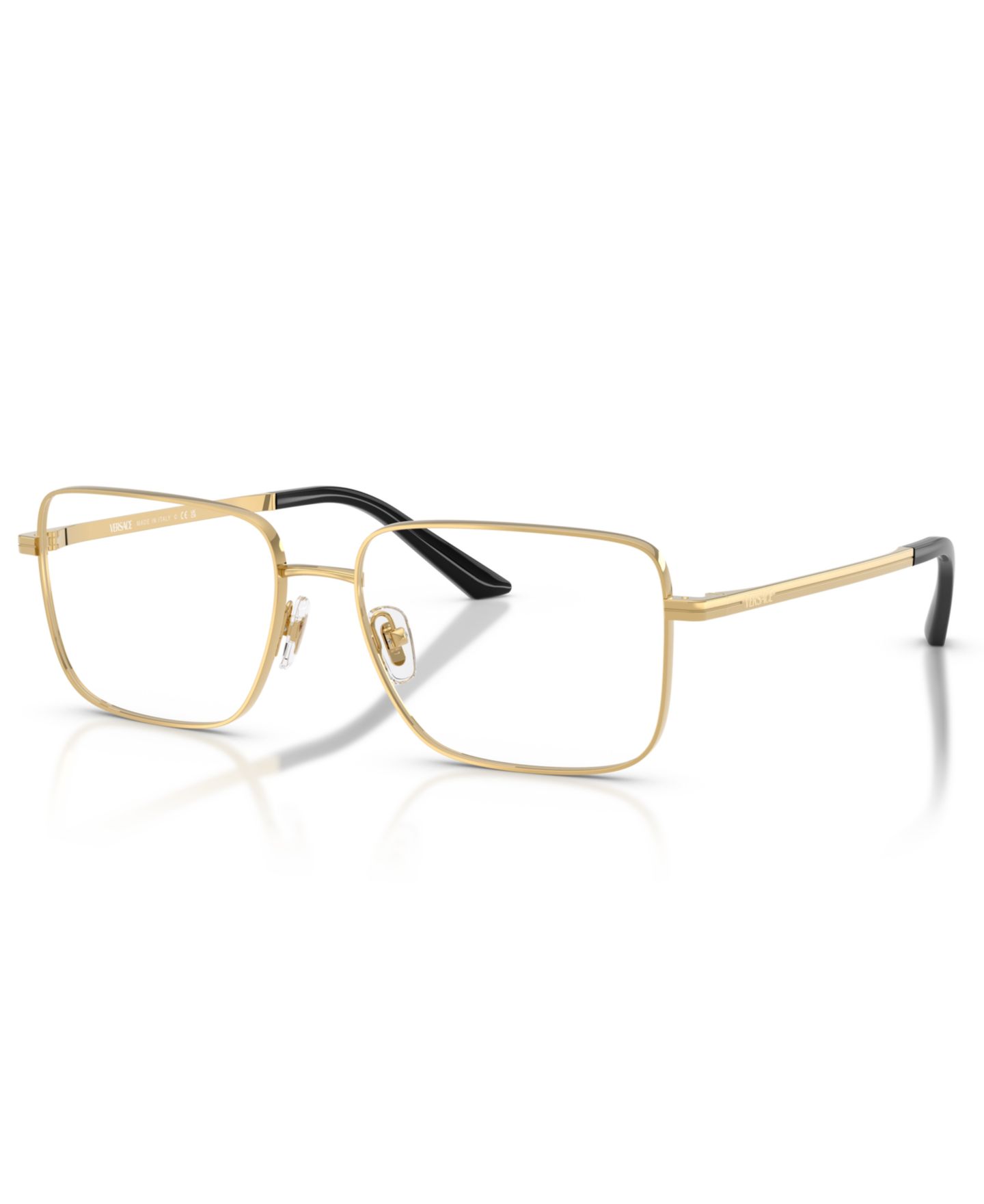 Мужские очки Versace Man Pillow Metal VE1311 Eyeglasses, цвет: Золотой — фото 1