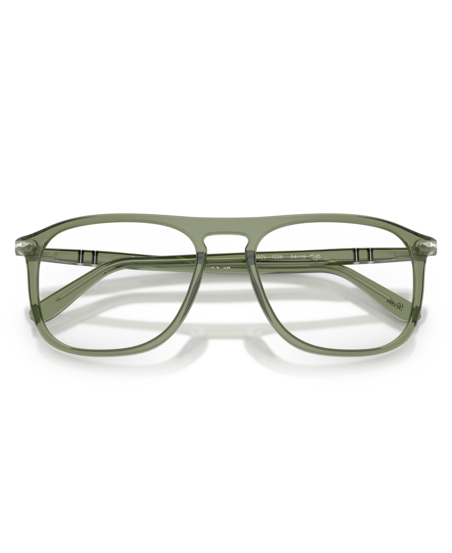 Очки Persol Unisex Square Plastic PO3392V Eyeglasses, цвет: Прозрачный зелёный — фото 5